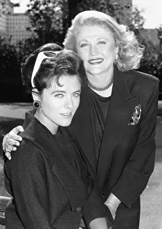 Barbara Taylor Bradford author meets actress and model Elizabeth Hurley Barbara Taylor Bradford author meets actress and model Elizabeth Hurley