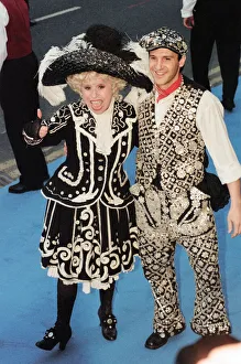 Barbara Windsor with boyfriend Scott Harvey, dressed as a Pearly Queen and King Barbara Windsor with boyfriend Scott Harvey, dressed as a Pearly Queen and King