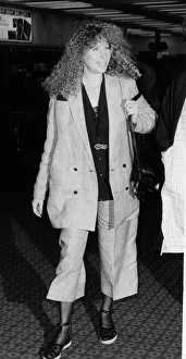 Barbra Streisand singer at Heathrow Airport, London after finishing work on her film Barbra Streisand singer at Heathrow Airport, London after finishing work on her film