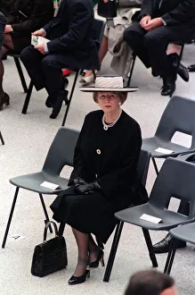 Baroness Margaret Thatcher at Waterloo Station for the opening of International Terminal Baroness Margaret Thatcher at Waterloo Station for the opening of International Terminal
