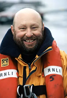 Barry lifeboat member Barry Chick. 19th January 1998 Barry lifeboat member Barry Chick. 19th January 1998