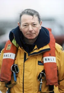 Barry lifeboat member Richie Tutton. 19th January 1998 Barry lifeboat member Richie Tutton. 19th January 1998