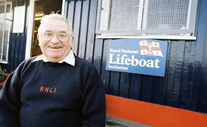 Barry lifeboat member Ted Powell. 1st March 1999 Barry lifeboat member Ted Powell. 1st March 1999