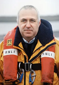 Barry lifeboat member Trevor Harris. 19th January 1998 Barry lifeboat member Trevor Harris. 19th January 1998