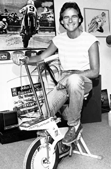 Barry Sheene motorcycle champion August 1984 Barry Sheene motorcycle champion August 1984