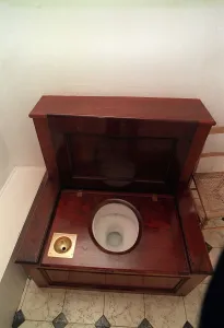 The bathroom in Glamis Castle Scotland where the Queen Mother was born The bathroom in Glamis Castle Scotland where the Queen Mother was born