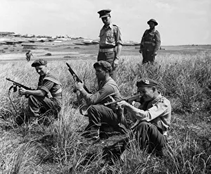 A battalion of the Leicester Regiment serving with the British Army in the Middle East A battalion of the Leicester Regiment serving with the British Army in the Middle East