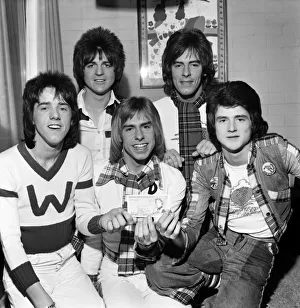 Bay City Rollers with the only cash between the Five of them - a Fiver Bay City Rollers with the only cash between the Five of them - a Fiver