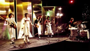 Bay City Rollers - Pop Group seen here during rehearsals for the BBC television Bay City Rollers - Pop Group seen here during rehearsals for the BBC television