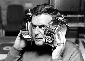 BBC radio disc jockey Terry Wogan pictured with large alarm clocks to his ears BBC radio disc jockey Terry Wogan pictured with large alarm clocks to his ears