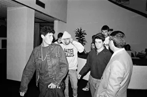 The Beastie Boys leaving Capital Radio, Michael Diamond (Mike D) The Beastie Boys leaving Capital Radio, Michael Diamond (Mike D)