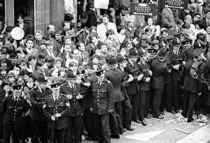 The Beatles 10 July 1964 Police control crowds of fans for the Northern Premiere of The Beatles 10 July 1964 Police control crowds of fans for the Northern Premiere of