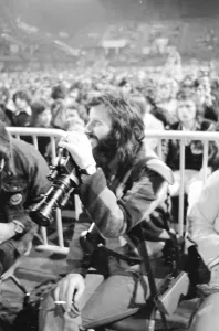 Former Beatles drummer Ringo Starr with his camera at a T-Rex concert at Empire Pool in Former Beatles drummer Ringo Starr with his camera at a T-Rex concert at Empire Pool in