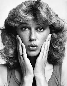 Beauty without surgery - facial exercises. Model Sara Jalkden. July 1980 P009176 Beauty without surgery - facial exercises. Model Sara Jalkden. July 1980 P009176