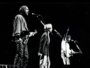 Bee Gees, in concert at the Birmingham NEC. Left to right: Maurice, Robin and Barry Gibb Bee Gees, in concert at the Birmingham NEC. Left to right: Maurice, Robin and Barry Gibb
