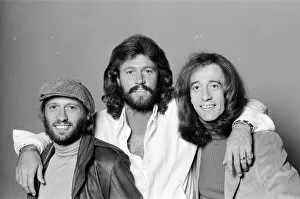 The Bee Gees back in London 22nd November 1981. From left to right The Bee Gees back in London 22nd November 1981. From left to right