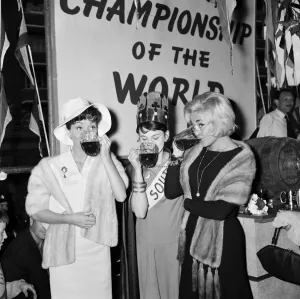 The beer drinking championship of the world at Southwark fair The beer drinking championship of the world at Southwark fair