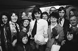 Belfast Ladies Football team with George Best. 29th April 1972 Belfast Ladies Football team with George Best. 29th April 1972