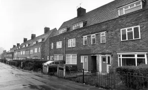 Belton Road houses, Huyton. 10th November 1987 Belton Road houses, Huyton. 10th November 1987