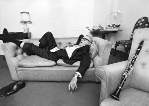BENNY GOODMAN - JAZZ BAND LEADER PICTURED IN 5TH MAY 1976 BENNY GOODMAN - JAZZ BAND LEADER PICTURED IN 5TH MAY 1976