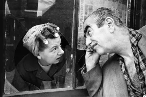 Bernard Youens and Jean Alexander who play Stan Ogden and wife Hilda in Granada TV' Bernard Youens and Jean Alexander who play Stan Ogden and wife Hilda in Granada TV'