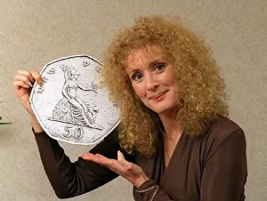 Beverley Callard May 1998 Coronation Street actress holding a very large Beverley Callard May 1998 Coronation Street actress holding a very large