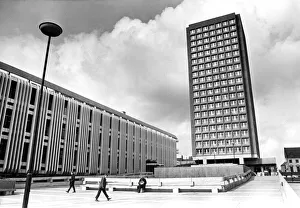 Bewick House high rise flats in Newcastle 2 April 1971 Bewick House high rise flats in Newcastle 2 April 1971