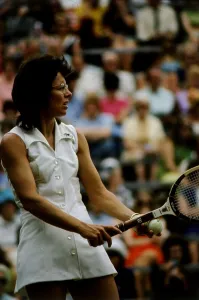 Billie Jean King Tennis player at the 1973 Wimbledon championships Billie Jean King Tennis player at the 1973 Wimbledon championships