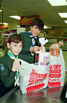 Billingham Scouts raised 1700 pounds helping shoppers in Iceland pack their shopping over Billingham Scouts raised 1700 pounds helping shoppers in Iceland pack their shopping over