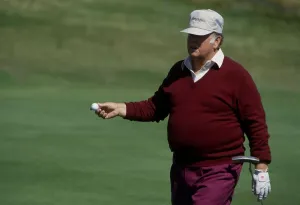 Billy Casper golfer at Seniors Championship 1989Senior Open Championship tournament held Billy Casper golfer at Seniors Championship 1989Senior Open Championship tournament held
