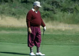 Billy Casper golfer at Seniors Championship 1989Senior Open Championship tournament held Billy Casper golfer at Seniors Championship 1989Senior Open Championship tournament held