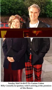 Billy Connolly and wife Pamela August 1997 Billy Connolly and wife Pamela August 1997