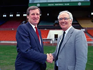 Billy McNeill shaking hands with Jack McGinn May 1987 Billy McNeill shaking hands with Jack McGinn May 1987