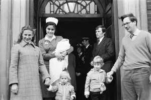 Birgitte, Duchess of Gloucester and Prince Richard, Duke of Gloucester outside St Birgitte, Duchess of Gloucester and Prince Richard, Duke of Gloucester outside St