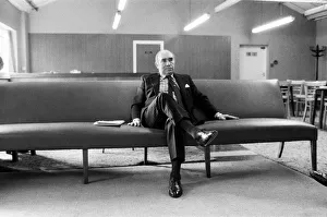 Birmingham City manager Sir Alf Ramsey held a press conference at the Birmingham training Birmingham City manager Sir Alf Ramsey held a press conference at the Birmingham training
