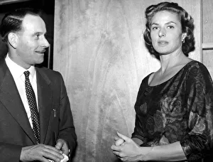 Birmingham Mail film critic Arthur Steele with Ingrid Bergman. circa 1958 Birmingham Mail film critic Arthur Steele with Ingrid Bergman. circa 1958