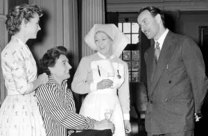 Birmingham Mail film critic Arthur Steele shares a joke with Muriel Pavlow Birmingham Mail film critic Arthur Steele shares a joke with Muriel Pavlow