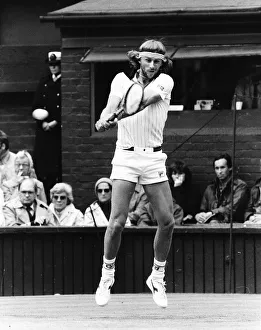 Bjorn Borg in action at the 1981 Wimbledon Tennis Championships Bjorn Borg in action at the 1981 Wimbledon Tennis Championships