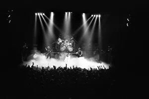 Black Sabbath rock group in concert during their Heaven and Hell tour Black Sabbath rock group in concert during their Heaven and Hell tour
