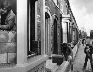 In the blighted streets around Liverpool's Anfield stadium In the blighted streets around Liverpool's Anfield stadium