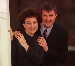 Blythe Duff actress January 1998 with her boyfriend fiance police officer Tom Forrest Blythe Duff actress January 1998 with her boyfriend fiance police officer Tom Forrest