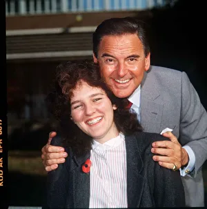 Bob Monkhouse Comedian Actor with his adopted daughter Abigail Novemebr Bob Monkhouse Comedian Actor with his adopted daughter Abigail Novemebr