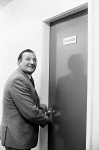Bob Paisley at Anfield after taking over as Liverpool manager following the resignation Bob Paisley at Anfield after taking over as Liverpool manager following the resignation