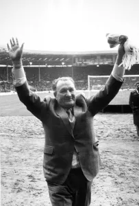 Bob Paisley ex Liverpool manager at the League Cup Final in 1983 msi Bob Paisley ex Liverpool manager at the League Cup Final in 1983 msi