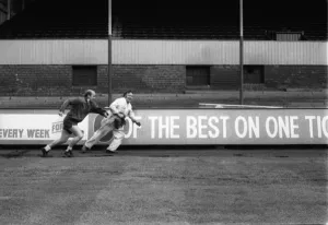 Bobby Charlton Preston North End player manager pictured training at Deepdale Stadium Bobby Charlton Preston North End player manager pictured training at Deepdale Stadium