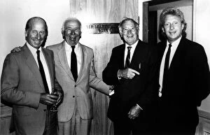 00236 Collection: Bobby Charlton, Sir Matt Busby, Joe Mercer & Denis Law, pictured together outside Sir