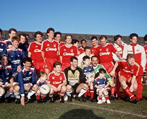 Bobby Geddes testimonial match players February 1989 Bobby Geddes testimonial match players February 1989