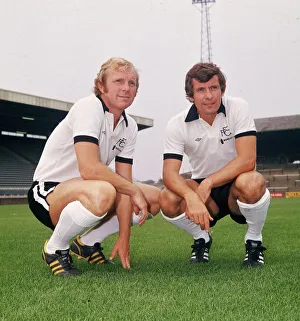 Bobby Moore and Alan Mullery of Fulham - July 1975 Bobby Moore and Alan Mullery of Fulham - July 1975