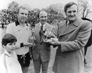 Bobby Moore former England captain seen here with the Jules Rimet trophy Bobby Moore former England captain seen here with the Jules Rimet trophy