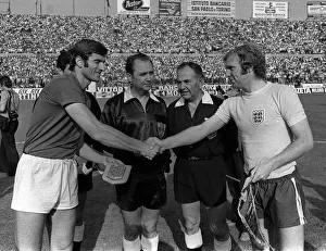 Bobby Moore on his One Hundred and seventh cap appearance for England in the England v Bobby Moore on his One Hundred and seventh cap appearance for England in the England v